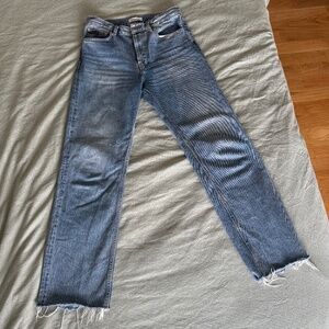 Anime Bing medium wash straight leg jean